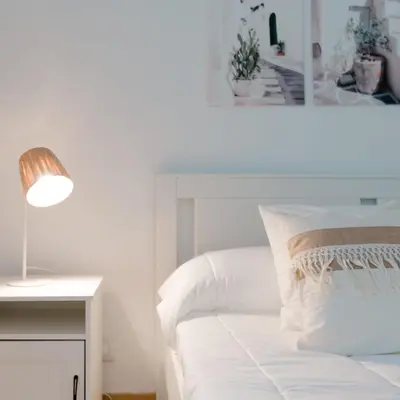 Letto o letti in una camera di Loft Moderno Centro , Villa Bellini , Bedda Matri