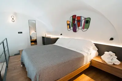 Letto o letti in una camera di Bedda, Tiny Studio