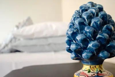 Letto o letti in una camera di La Dimora degli ulivi