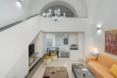 Area soggiorno di Arte della gioia apartment