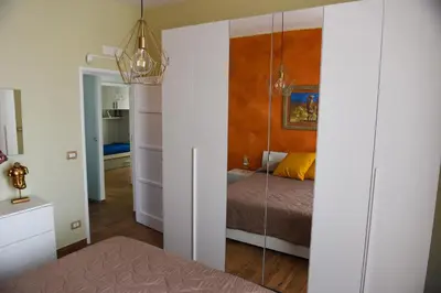 Letto o letti in una camera di Le nove Aci