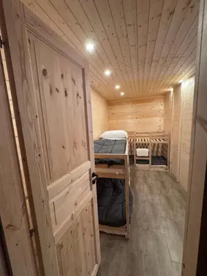 Letto o letti in una camera di Etna Chalet Nicolosi