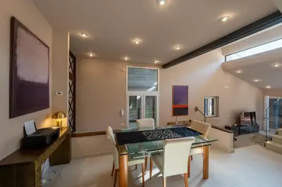 Area soggiorno di Amon luxury residence on Etna
