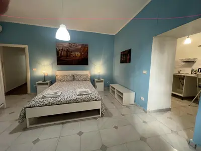 Letto o letti in una camera di La casetta nel Borgo