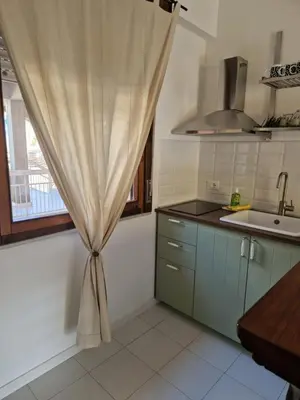Cucina o angolo cottura di Akis, terrazza sul mare