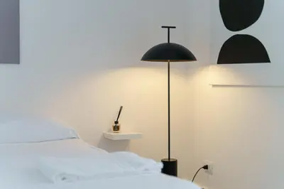 Letto o letti in una camera di Cortile Montesano