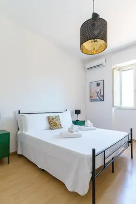 Letto o letti in una camera di Terrazza Lavica, free parking