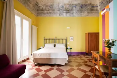 Letto o letti in una camera di Casa Felicetta