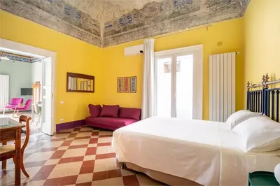 Letto o letti in una camera di Casa Felicetta