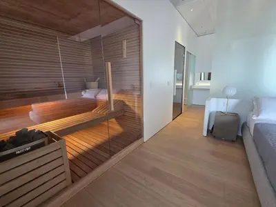 Letto o letti in una camera di Skyline Boutique Apartment 48