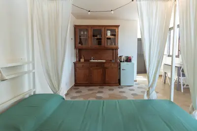 Letto o letti in una camera di Viandante Hub