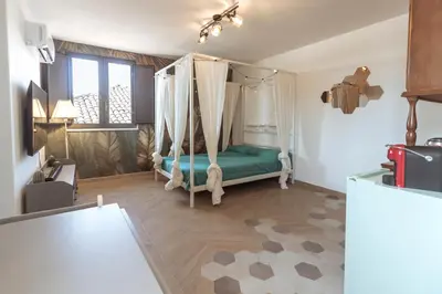 Letto o letti in una camera di Viandante Hub