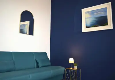 Area soggiorno di Alta Dimora b&b suites