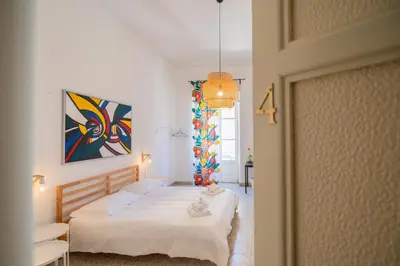 Letto o letti in una camera di Living Simply