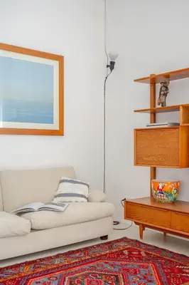 Area soggiorno di Seafront balcony Aci Castello, Private parking