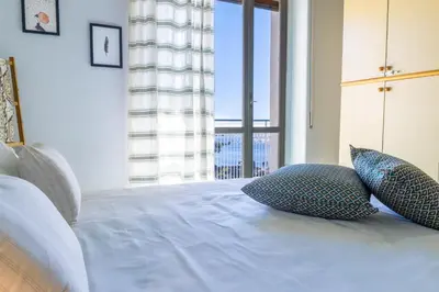 Letto o letti in una camera di Casa Palota