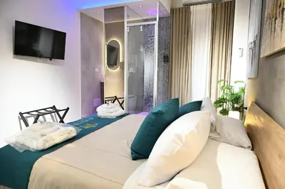Letto o letti in una camera di La Via di Mezzo 2 Apartments