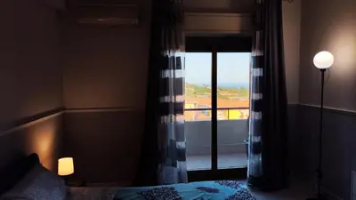 Letto o letti in una camera di Casa Balcone sul Castello