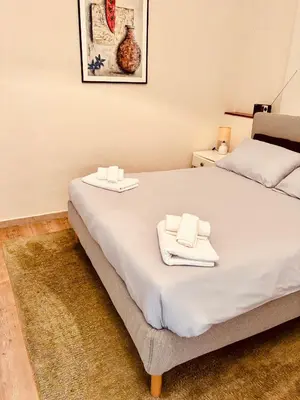 Letto o letti in una camera di Casa Wrzì