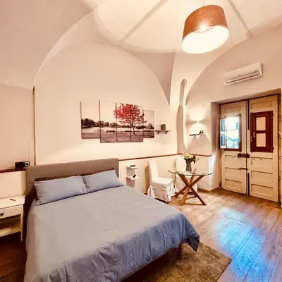 Letto o letti in una camera di Casa Wrzì