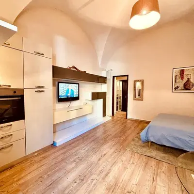 Letto o letti in una camera di Casa Wrzì