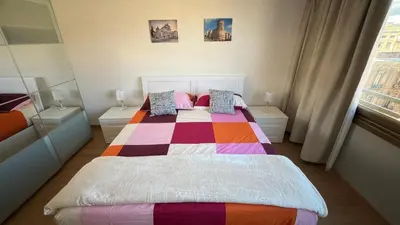 Letto o letti in una camera di Vulkano Home