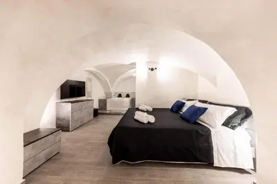 Letto o letti in una camera di Volcano Home
