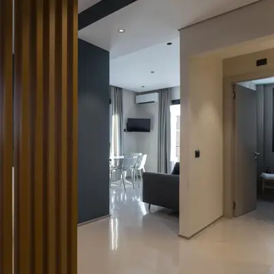Area soggiorno di Elegant accommodation in Catania-Beahost