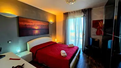 Letto o letti in una camera di Nizzeti Home Catania Sicily Sea View