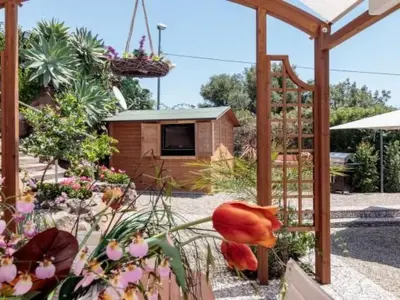 Giardino di Holiday Home Zyklopenhaus- Erstaunliche Aussicht und privates Mini-Spa by Interhome