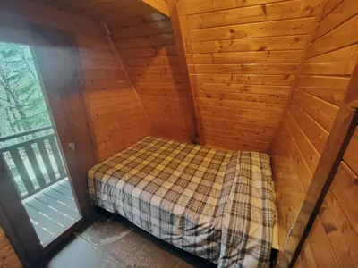 Letto o letti in una camera di Apartment Mathilde's Chalet Naturhaus by Interhome