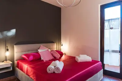Letto o letti in una camera di VILLA CRISTALLO - Pool & Etna View