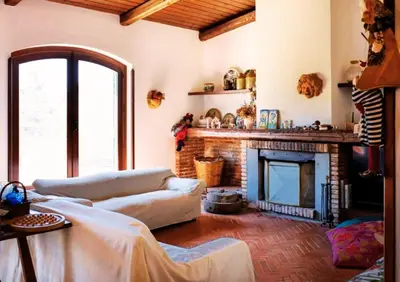 Area soggiorno di Panoramic Villa with Jacuzzi - Relaxing Oasis on Etna