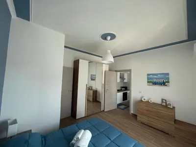 Area soggiorno di Heroes Apartments Sea