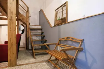 Letto o letti a castello in una camera di La Salita Di San Camillo