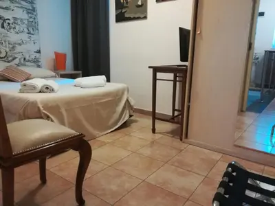Letto o letti in una camera di B&B I Licutiani