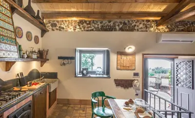 Cucina o angolo cottura di Il palmento dell'Etna