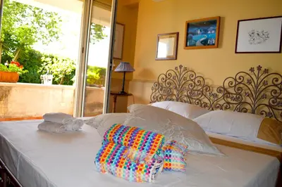 Letto o letti in una camera di Casa Magnolia