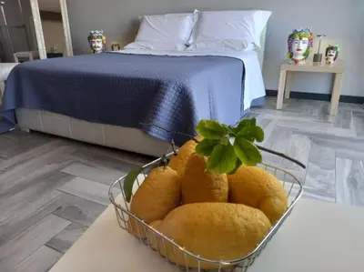 Letto o letti in una camera di Sicily Etna House