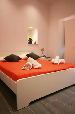 Letto o letti in una camera di Vulcano Apartment