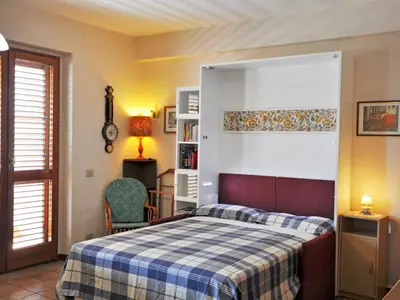 Letto o letti in una camera di Apartment Gondar Studio by Interhome