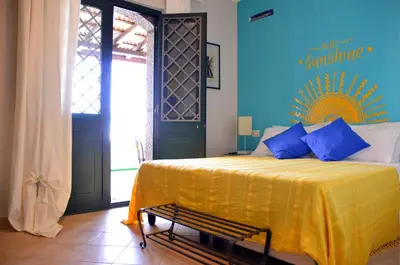 Letto o letti in una camera di La Casa del Melograno
