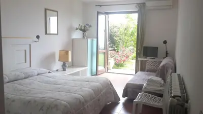 Letto o letti in una camera di Poggio Sambuco