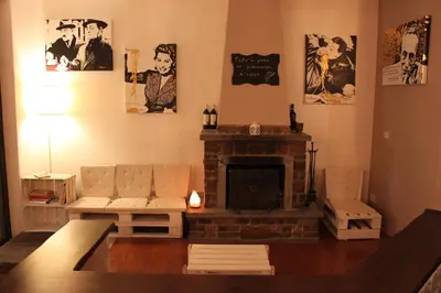 Area soggiorno di Etna Shelter Holiday House