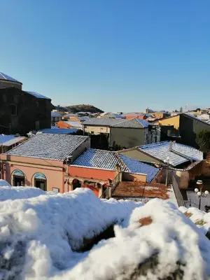 La perla di nicolosi durante l'inverno