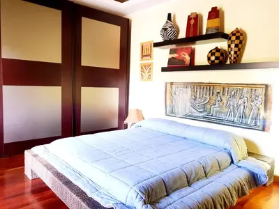 Letto o letti in una camera di B&B Welcome