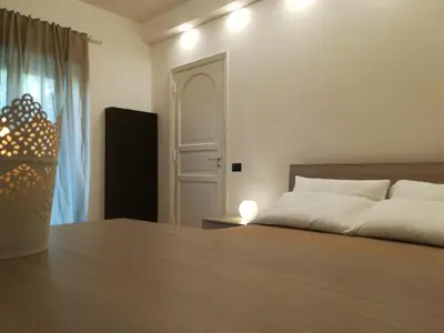 Letto o letti in una camera di Luxurious Street Apartments