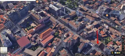 Vista generica su Catania o vista sulla città dall'interno della casa vacanze