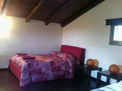 Letto o letti in una camera di Chalet Etna