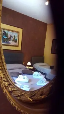 Letto o letti in una camera di B&B Etna House